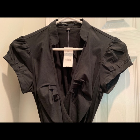 NWT A-Line Dress Size 4 Black - Picture 4 of 5